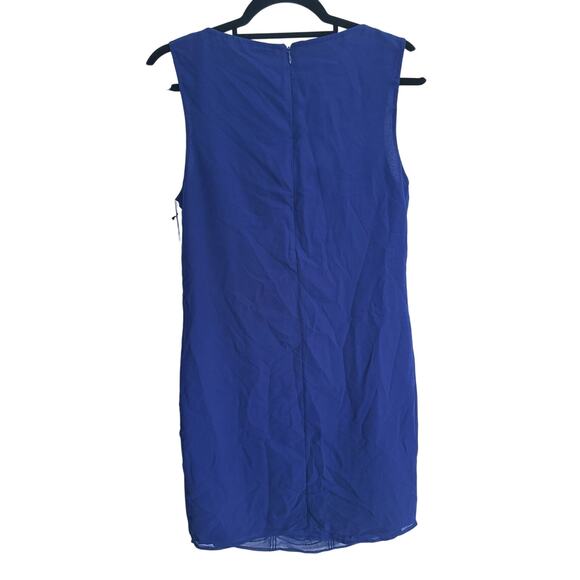 NWT Susana Monaco Beaded Sleeveless Sheath Dress 4 Navy Blue Glam Event NYE - Picture 6 of 6